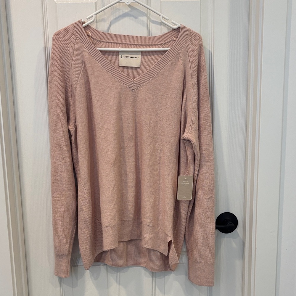 NWT Lucky Brand V-Neck Sweater